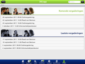 ZO| vergader-app home